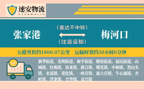 张家港到梅河口货运公司