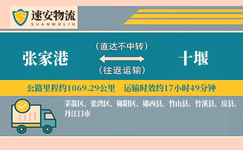 张家港到十堰货运公司