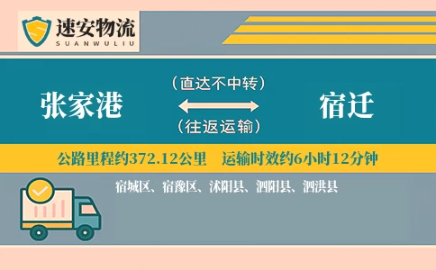 张家港到宿迁货运公司