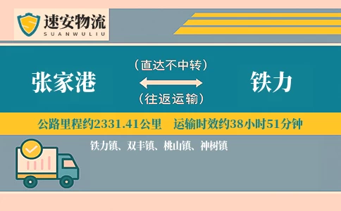 张家港到铁力货运公司