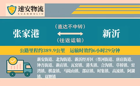 张家港到新沂货运公司