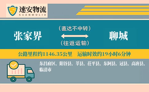 张家界到聊城货运公司