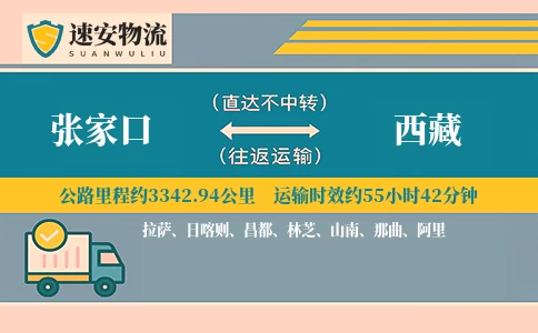 张家口到西藏货运公司