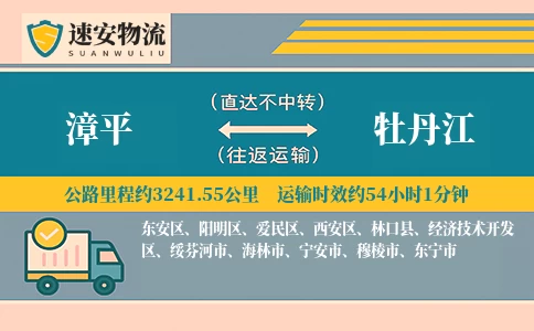 漳平到牡丹江货运公司