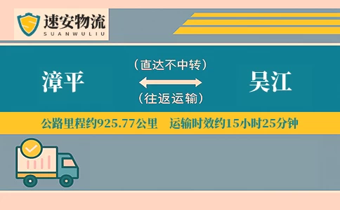 漳平到吴江物流公司