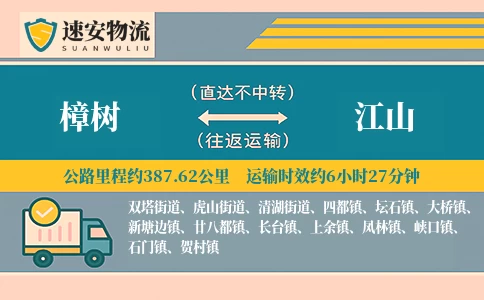 樟树到江山货运公司