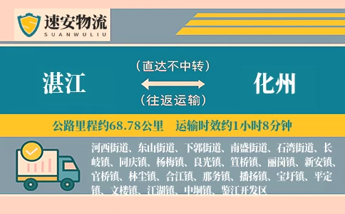 湛江到化州货运公司