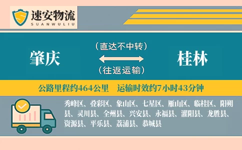 肇庆到桂林货运公司