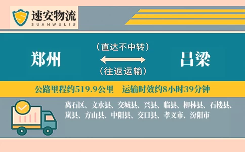 郑州到吕梁货运公司