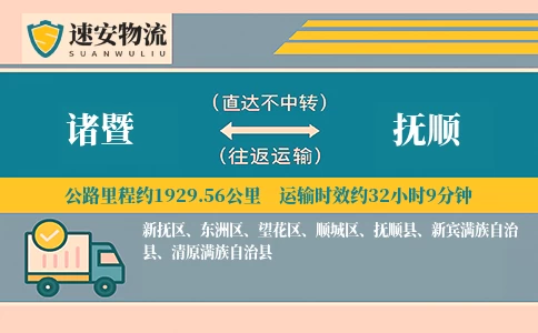 诸暨到抚顺货运公司