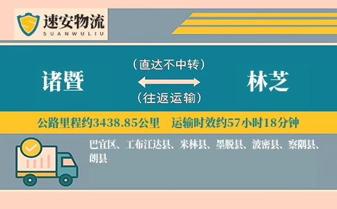 诸暨到林芝物流公司