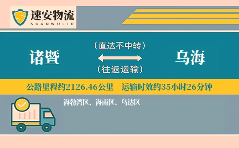 诸暨到乌海物流公司