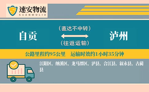 自贡到泸州货运公司