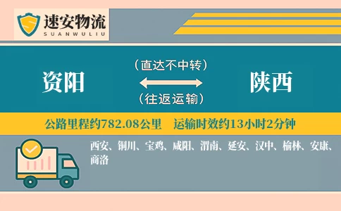 资阳到陕西货运公司