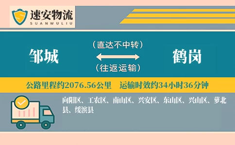 邹城到鹤岗货运公司