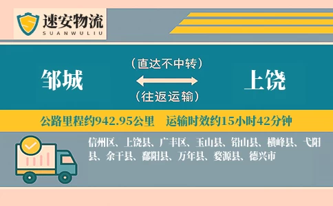 邹城到上饶货运公司