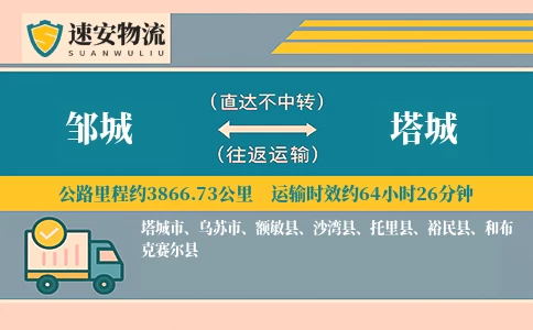 邹城到塔城货运公司