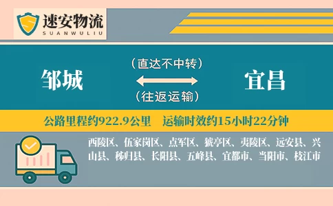 邹城到宜昌货运公司