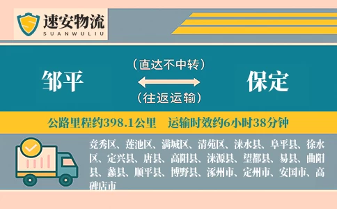 邹平到阜平县物流公司
